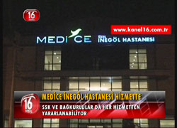 MEDİCE İNEGÖL HASTANESİ HİZMETTE 