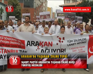 SAADET PARTİSİ ARAKANA TEPKİSİNİ GÖSTERDİ