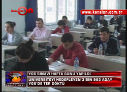 YGS SINAVI HAFTA SONU YAPILDI