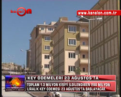 KEY ÖDEMELERİ 23 AĞUSTOS`TA