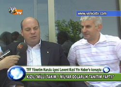TFF YÖNETİM KURULU ÜYESİ LEVENT KIZIL` YTV HABER`E KONUŞTU