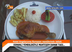 HOTEL ANGELACOMA RAMAZAN MENÜLERİNDE İDDİALI
