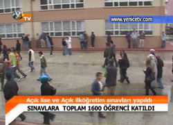 AÇIK LİSE VE AÇIK İLKÖĞRETİM SINAVLARI YAPILDI