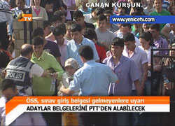 ÖSS SINAV GİRİŞ BELGESİ GELMEYENLERE UYARI