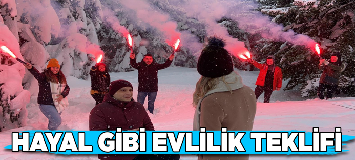 Hayal gibi evlilik teklifi aldı